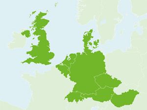 Karte Länder Europas Ferienparks Landal GreenParks